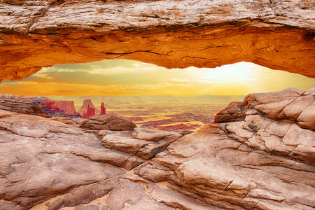 Solopgang i Canyonlands Park