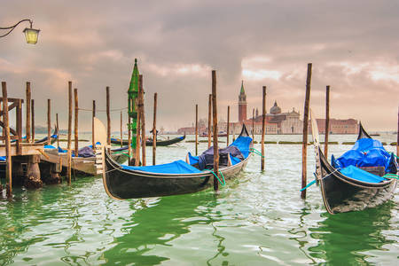 Gondolas on the Grand Canal