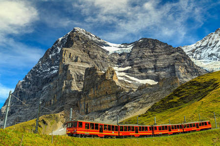 Tren en Kleine Scheidegg