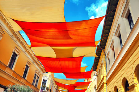 Straat in het centrum van Pecs